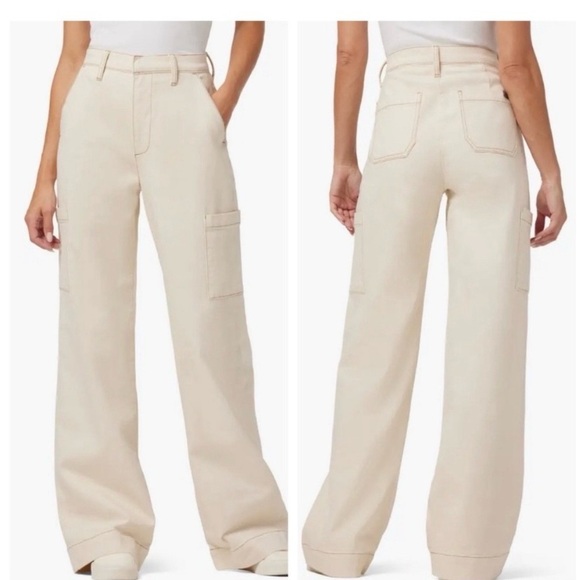 Joe's Jeans Denim - Joe’s Jeans Wide Leg Cargo Pants, in Ecru Size 27